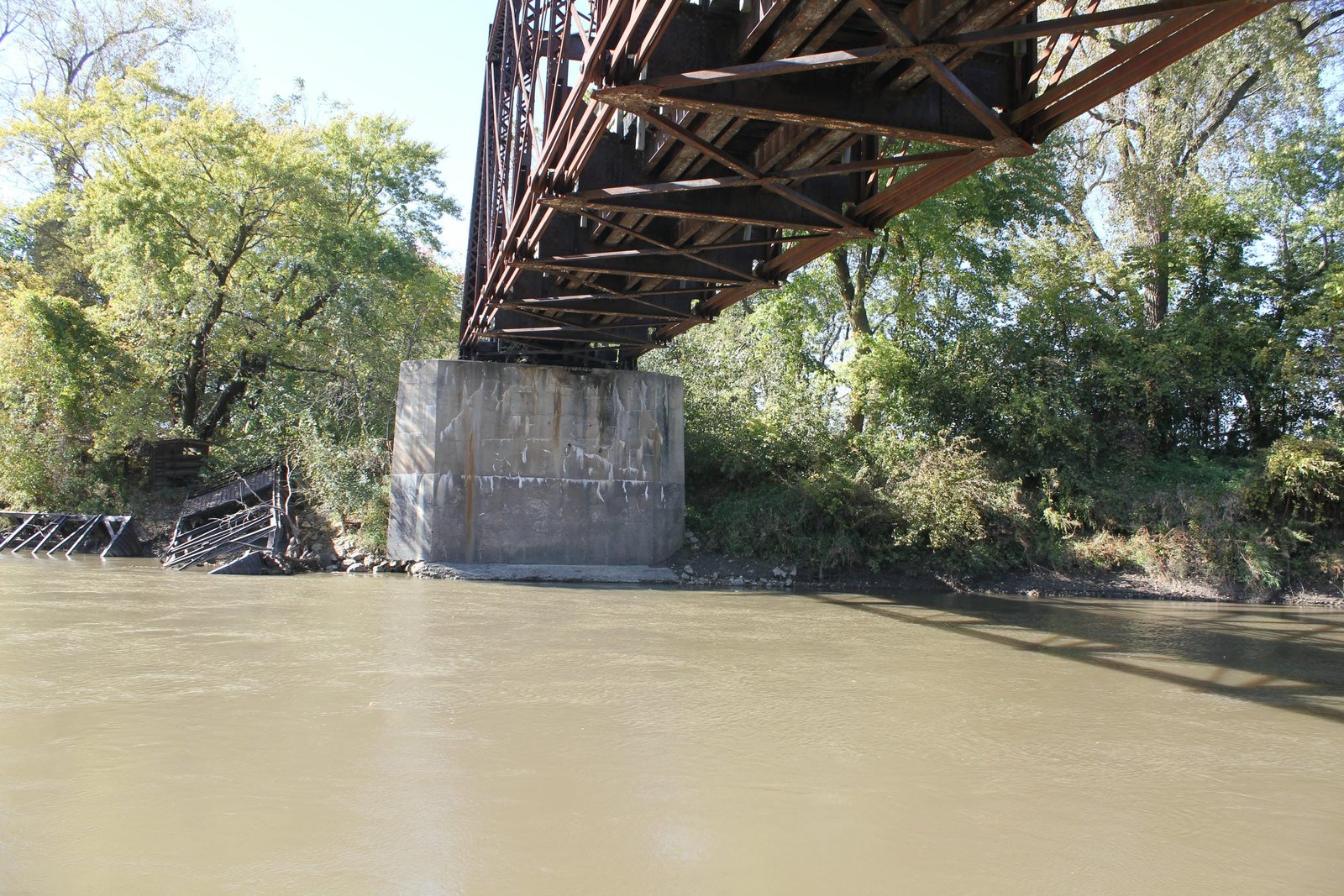 Under bridge